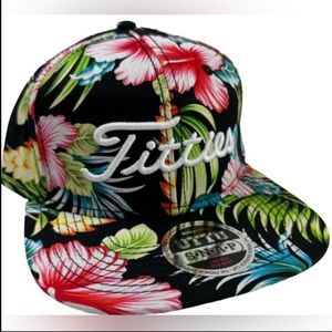 Titties SnapBack Golf Hat in Floral Print NWT